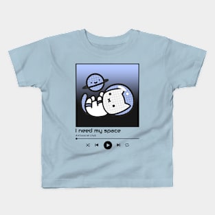 I Need My Space - Cat Music Kids T-Shirt